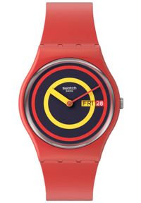 SWATCH ZEGAREK CONCENTRIC RED SO28R702. Styl: sportowy, casual