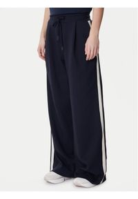 Weekend Max Mara Spodnie dresowe Perdoni 2615781051 Granatowy Wide Leg. Kolor: niebieski. Materiał: bawełna #1