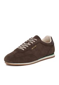 Gino Rossi - GINO ROSSI Sneakersy EO-ALFREDO-01 126AM Brązowy. Kolor: brązowy. Materiał: zamsz, skóra #9