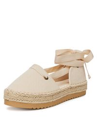 DeeZee Espadryle ZYLS093 Beżowy. Kolor: beżowy. Materiał: materiał