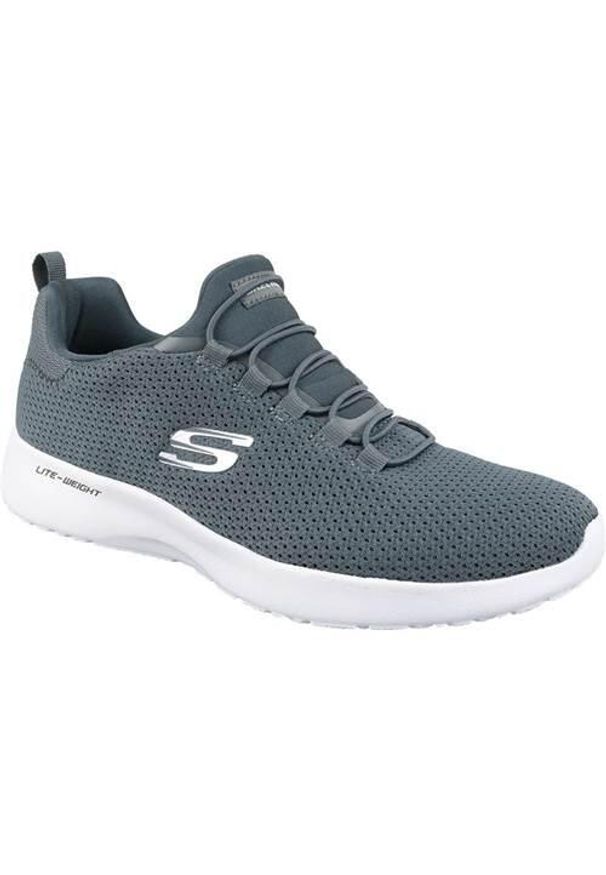 skechers - Buty do chodzenia męskie Skechers Dynamight. Zapięcie: bez zapięcia. Kolor: wielokolorowy. Materiał: tkanina, materiał. Szerokość cholewki: normalna. Sport: turystyka piesza