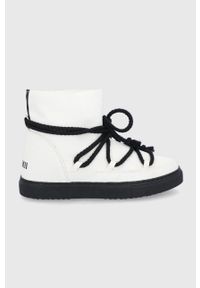 Inuikii Śniegowce kolor biały. Nosek buta: okrągły. Zapięcie: sznurówki. Kolor: biały. Materiał: wełna #1