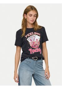 only - ONLY T-Shirt Lucy 15366031 Czarny Loose Fit. Kolor: czarny. Materiał: bawełna #1