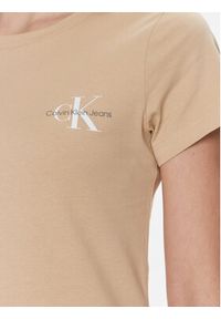 Calvin Klein Jeans Komplet 2 t-shirtów J20J219734 Beżowy Slim Fit. Kolor: beżowy. Materiał: bawełna #6