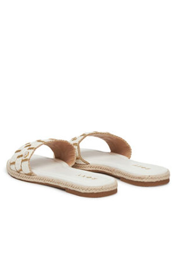 Roxy Espadryle E6018-5 Biały. Kolor: biały. Materiał: materiał, syntetyk