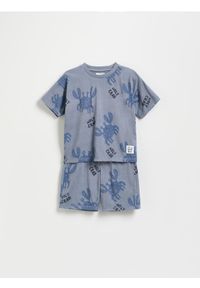 Reserved - Bawełniany komplet - jasnoniebieski. Kolor: niebieski. Materiał: bawełna