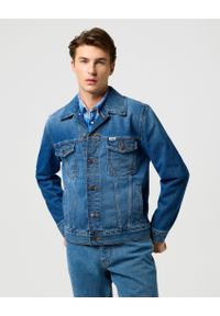 Wrangler - MĘSKA KURTKA WRANGLER DENIM JACKET MYSTIC 112371358. Materiał: denim #1