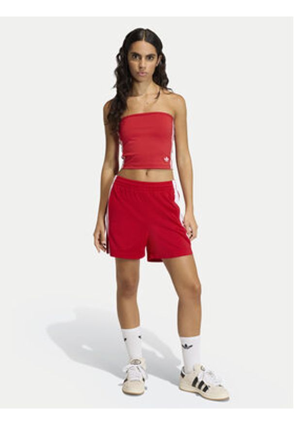 Adidas - adidas Szorty sportowe Adibreak KD6330 Czerwony Loose Fit. Kolor: czerwony. Materiał: syntetyk