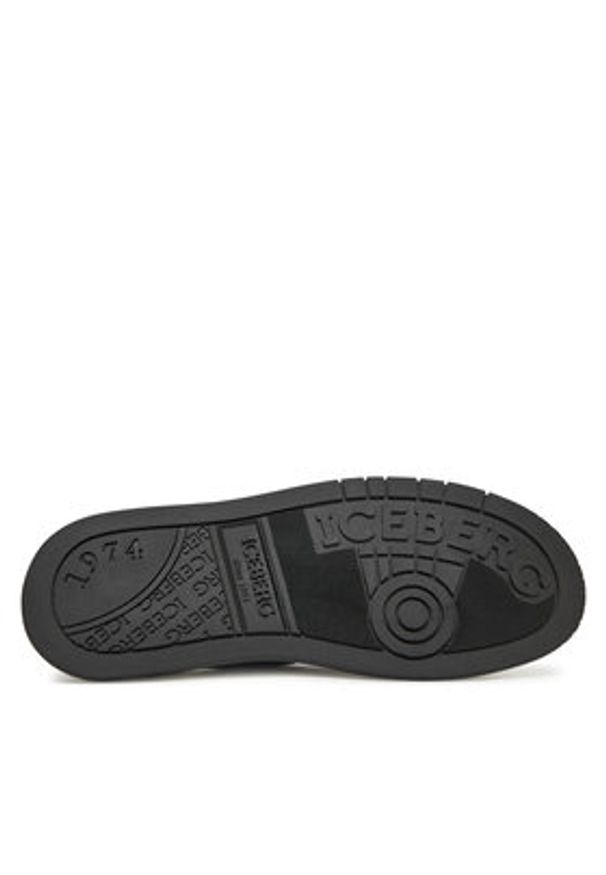 Iceberg Sneakersy IU17240B Czarny. Kolor: czarny. Materiał: skóra