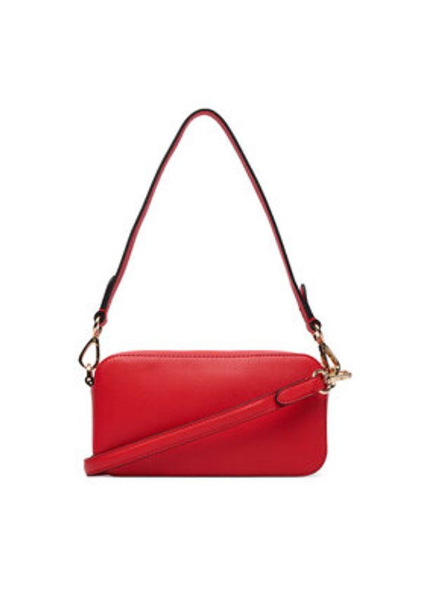 TOMMY HILFIGER - Tommy Hilfiger Torebka Th Daily Camera Bag AW0AW18377 Czerwony. Kolor: czerwony. Materiał: skórzane