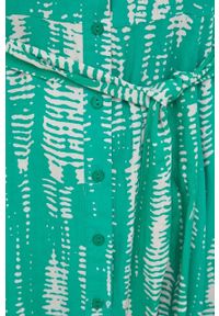 Answear Lab sukienka kolor zielony maxi rozkloszowana. Kolor: zielony. Materiał: tkanina. Typ sukienki: rozkloszowane. Styl: wakacyjny. Długość: maxi