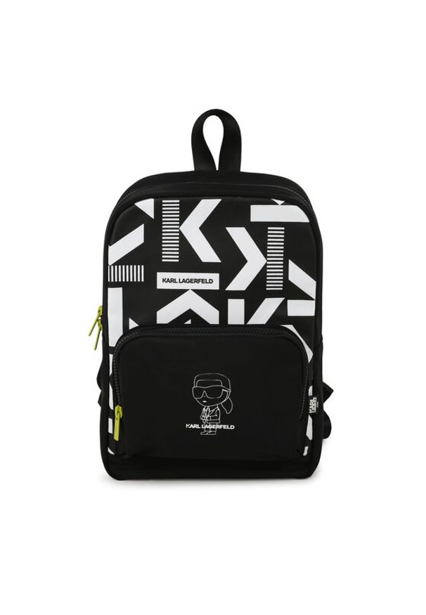 Karl Lagerfeld Kids Plecak Z30138 Czarny. Kolor: czarny. Materiał: materiał