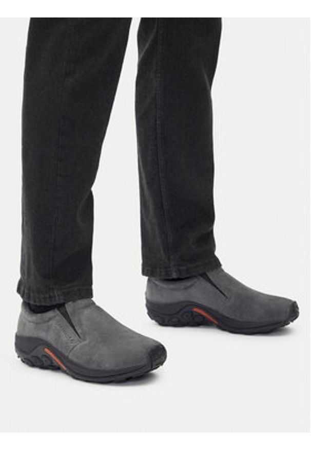 Merrell Półbuty Jungle Moc J65685 Szary. Kolor: szary. Materiał: zamsz, skóra