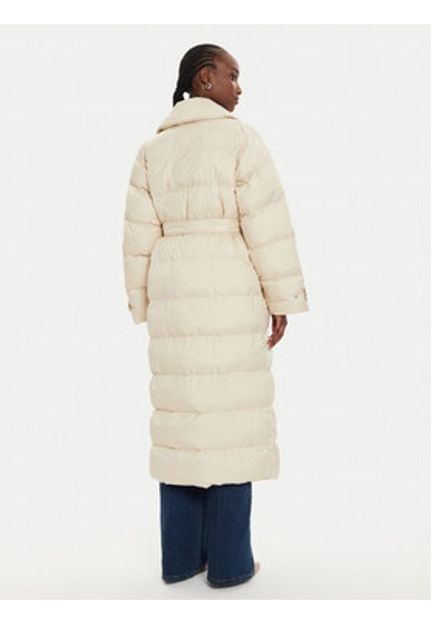 Pinko - PINKO Płaszcz zimowy Taccuino 103829 A0L5 Écru Regular Fit. Materiał: syntetyk. Sezon: zima