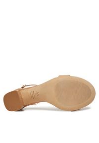 Stuart Weitzman Sandały Nudist Block 75 SJ983 Beżowy. Kolor: beżowy. Materiał: skóra, lakier #5