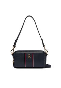 TOMMY HILFIGER - Tommy Hilfiger Torebka Th Daily Camera Bag Corp AW0AW18640 Granatowy. Kolor: niebieski. Materiał: skórzane #3