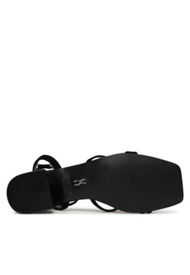 Steve Madden Sandały Gleams SM11003712 Czarny. Kolor: czarny. Materiał: zamsz, skóra