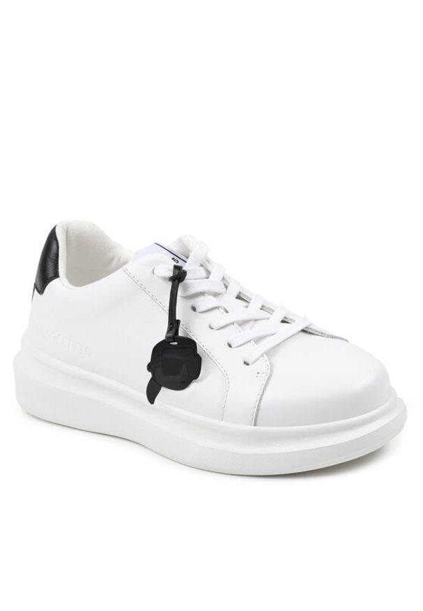 Karl Lagerfeld Kids Sneakersy Z30009 M Biały. Kolor: biały. Materiał: skóra