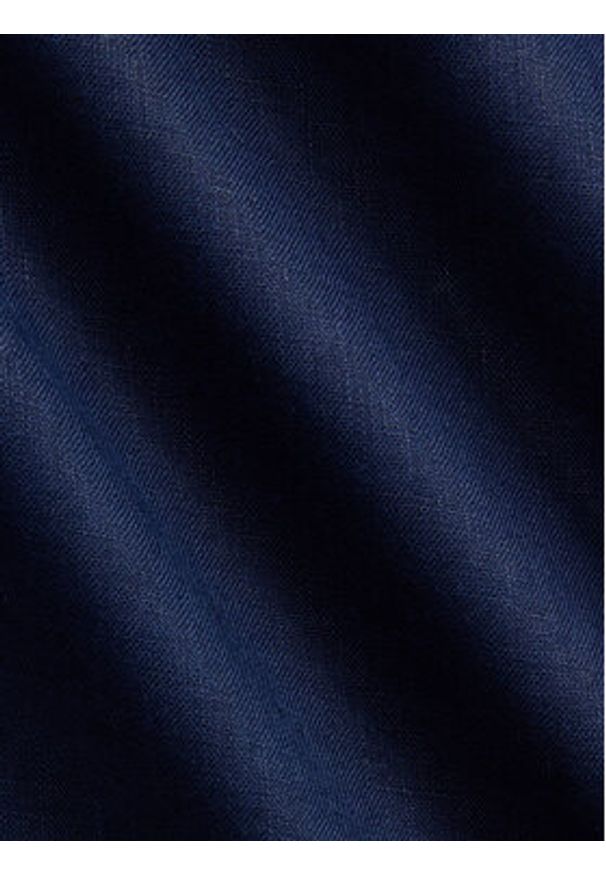 Polo Ralph Lauren Koszula 710968912001 Granatowy Custom Fit. Typ kołnierza: polo. Kolor: niebieski. Materiał: len