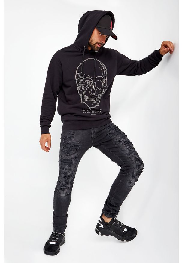 Philipp Plein - Sneakersy męskie PHILIPP PLEIN. Materiał: zamsz, skóra. Wzór: gładki, nadruk