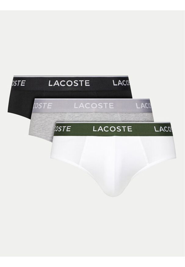 Lacoste Komplet slipów 8H1293 Kolorowy. Materiał: bawełna. Wzór: kolorowy