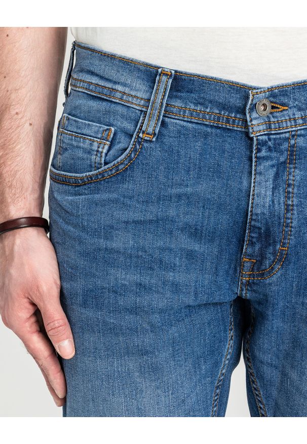 Męskie Spodnie Jeansowe Mustang Style Oregon Tapered Denim Blue 1018014 5000 782