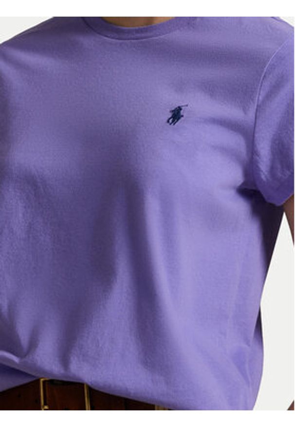 Polo Ralph Lauren T-Shirt 211898698030 Fioletowy Regular Fit. Typ kołnierza: polo. Kolor: fioletowy. Materiał: bawełna