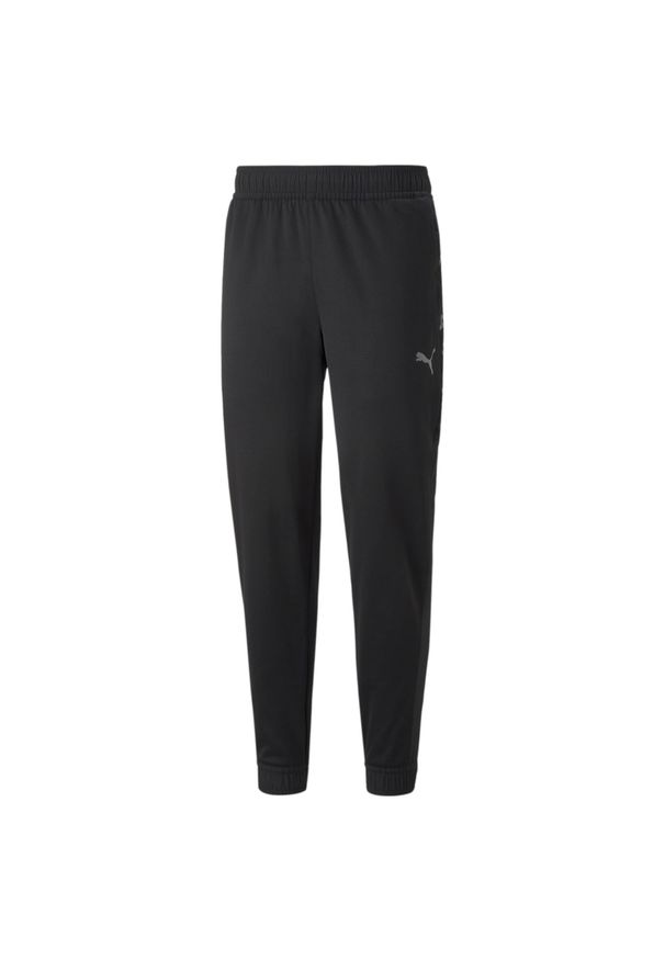 Spodnie męskie Puma TRAIN FIT PWRFLEECE. Kolor: czarny, biały, wielokolorowy. Sport: piłka nożna