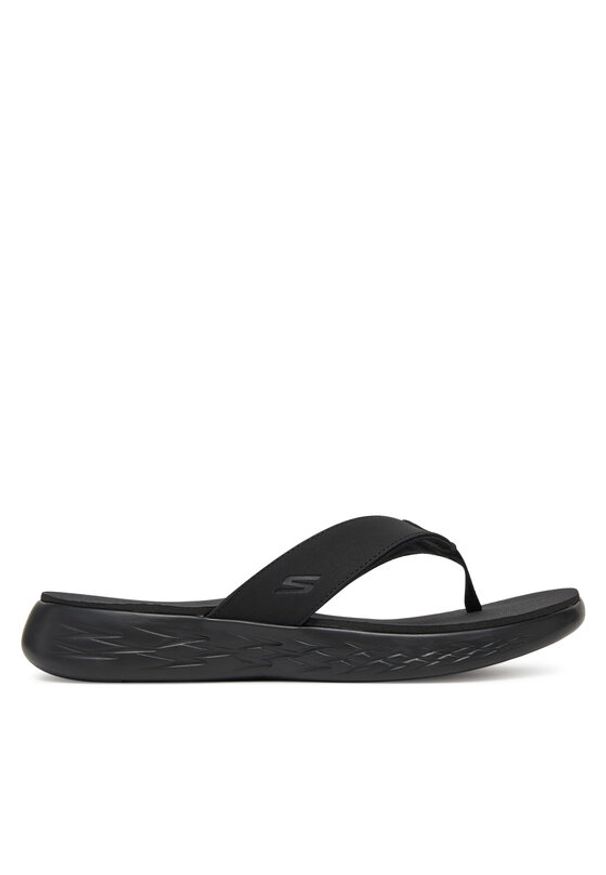 skechers - Skechers Japonki On-The-Go 600-Vacay 140702/BBK Czarny. Kolor: czarny. Materiał: materiał