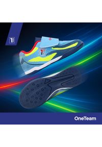ONETEAM - Buty piłkarskie dziecięce OneTeam Robero Junior IC. Kolor: niebieski. Sport: piłka nożna