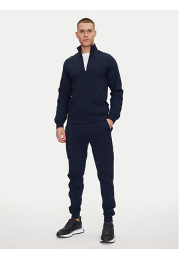 Hugo - HUGO Bluza Liam 50540933 Granatowy Regular Fit. Kolor: niebieski. Materiał: bawełna