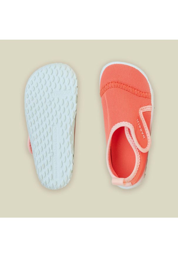 NABAIJI - Buty do wody Aquashoes dla malucha Nabaiji. Okazja: na plażę. Kolor: różowy, wielokolorowy, pomarańczowy. Materiał: poliester. Styl: sportowy