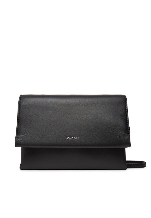Calvin Klein Torebka Ck Narrate Leather Mini Bag K60K613005 Czarny. Kolor: czarny. Materiał: skórzane