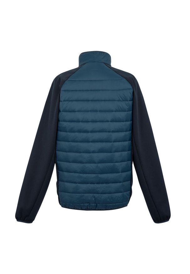 Regatta - Męska Kurtka Hybrydowa Clumber IV Full Zip. Kolor: wielokolorowy, niebieski, żółty. Materiał: puch. Sport: turystyka piesza