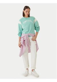Tommy Jeans Bluza Varsity Crew DW0DW22365 Zielony Regular Fit. Kolor: zielony. Materiał: bawełna #2