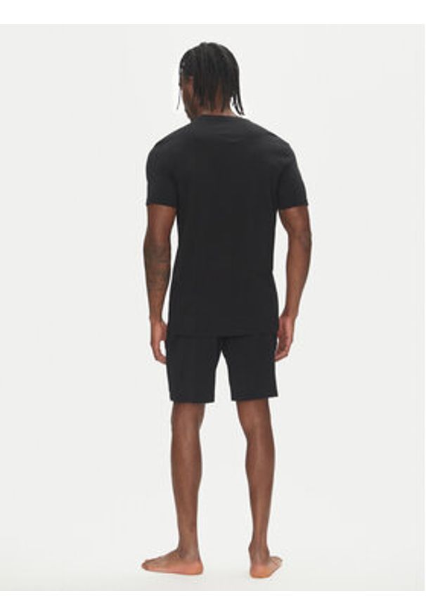 Emporio Armani Underwear Piżama EM000400 AF10772 UC001 Czarny Regular Fit. Kolor: czarny. Materiał: bawełna