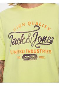 Jack & Jones - Jack&Jones T-Shirt Jprblulouie 12259674 Żółty Regular Fit. Kolor: żółty. Materiał: bawełna #5