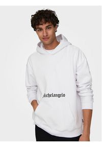 Only & Sons Bluza Apoh 22028208 Biały Relaxed Fit. Kolor: biały. Materiał: syntetyk, bawełna #2