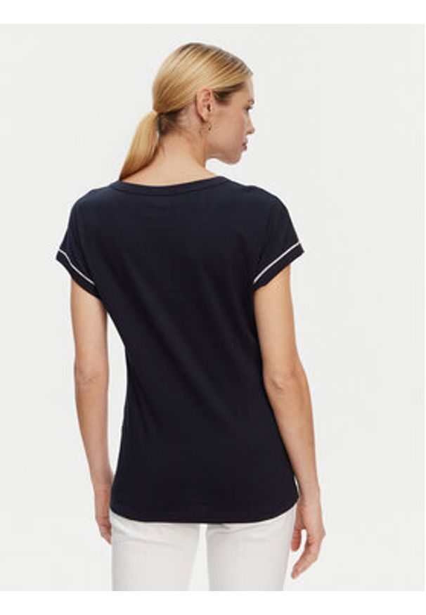 Luisa Spagnoli T-Shirt Brescello 542123 Czarny Regular Fit. Kolor: czarny. Materiał: bawełna