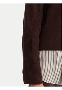 Marella Sweter Alaska 2525366102 Brązowy Regular Fit. Kolor: brązowy. Materiał: wełna #3