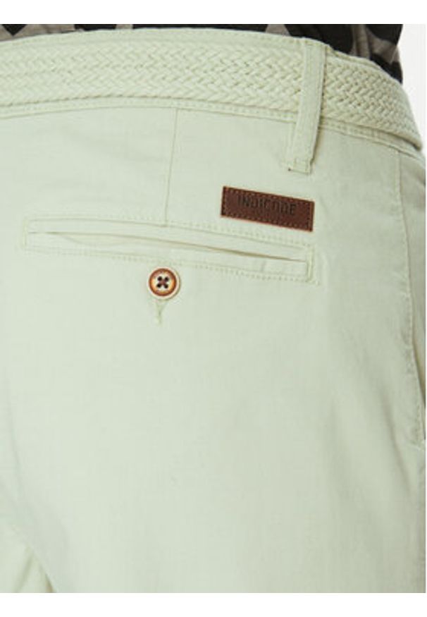INDICODE Szorty materiałowe Inconor 70-060 Zielony Regular Fit. Kolor: zielony. Materiał: bawełna