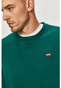 Levi's® - Levi's - Bluza bawełniana. Okazja: na spotkanie biznesowe, na co dzień. Kolor: zielony. Materiał: bawełna. Wzór: gładki. Styl: biznesowy, casual #5