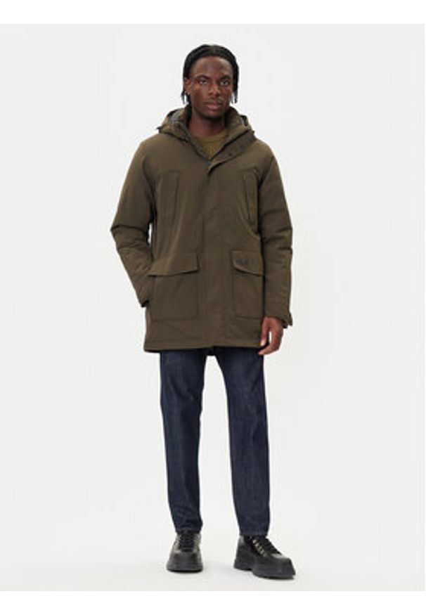 Jack Wolfskin Parka Canyon Shield A65119 Zielony Regular Fit. Kolor: zielony. Materiał: syntetyk
