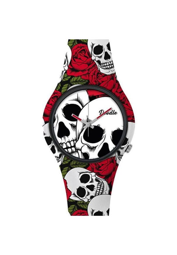 Doodle Skull Mood Roses and Skulls DOSK001. Styl: casual