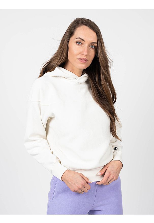 Champion Bluza | 114527 | Kobieta |. Okazja: na co dzień. Typ kołnierza: kaptur. Materiał: tkanina, prążkowany. Wzór: aplikacja. Styl: casual