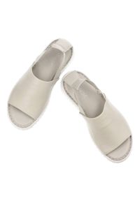 Beżowe Sandały Venezia Wygodne Skórzane Obuwie. Okazja: na co dzień. Kolor: beżowy. Materiał: skóra. Styl: casual, elegancki, wakacyjny #3