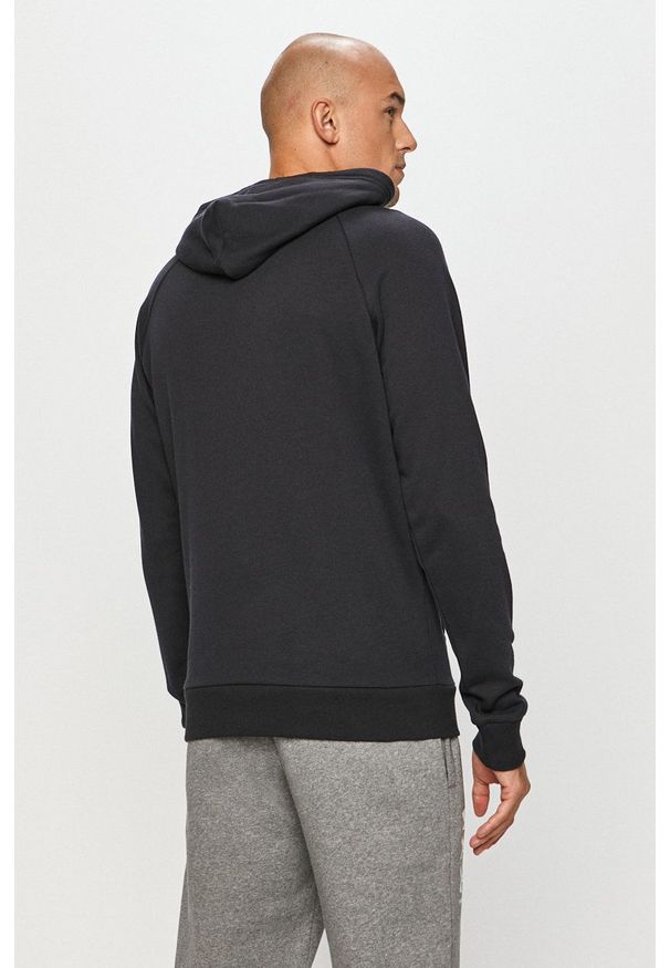Under Armour - Bluza 1357093.001. Okazja: na co dzień. Kolor: czarny. Długość rękawa: raglanowy rękaw. Wzór: nadruk. Styl: casual