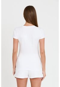 Guess - GUESS Biały t-shirt 4G LOGO TEE. Kolor: biały #5