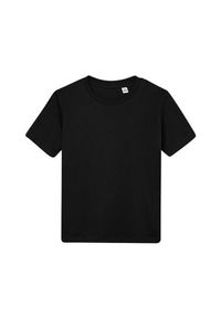 MANTIS - Koszulka Dziecięca Essential Plain T-shirt. Kolor: czarny. Sport: turystyka piesza