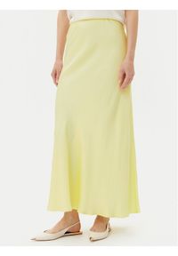 ViCOLO Spódnica maxi Gonna TD0472 Żółty Slim Fit. Kolor: żółty. Materiał: wiskoza